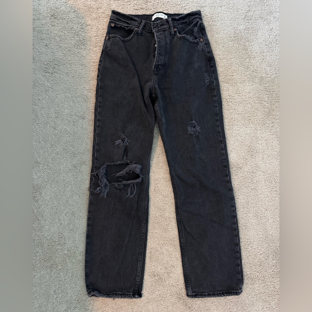 Abercrombie & Fitch Black Denim Pants